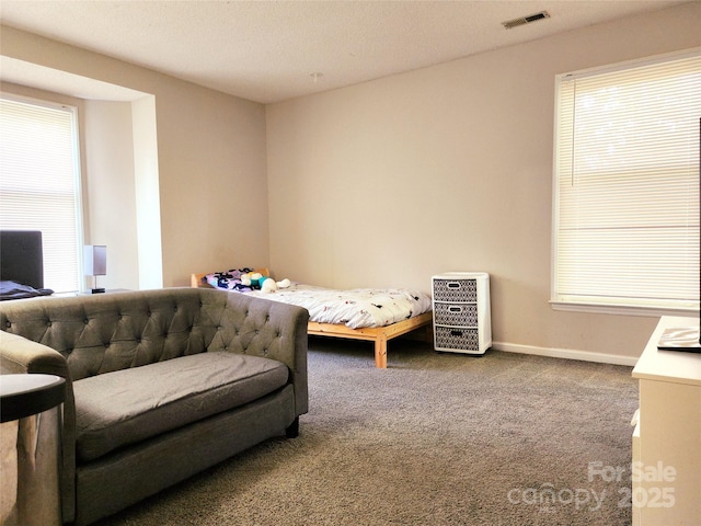 6234 Rosecroft Dr, Charlotte, NC 28215 - carpeted bedroom with baseboards and visible vents