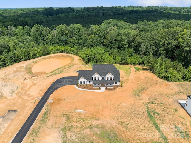 4034 Daugherty Rd, China Grove, NC 28023 - view of subject property with a heavily wooded area