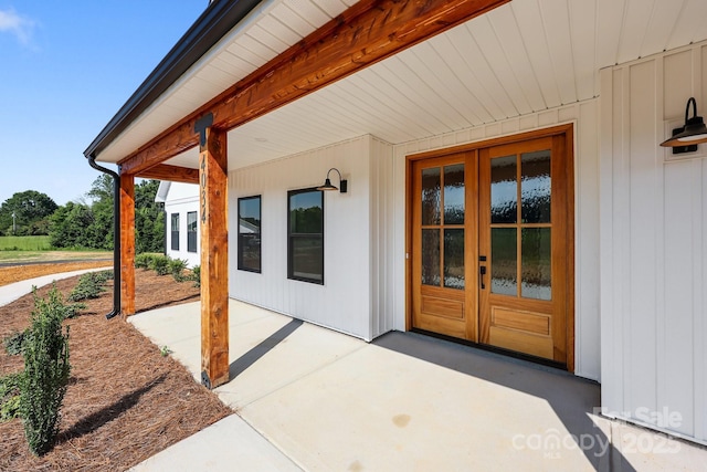 4034 Daugherty Rd, China Grove, NC 28023 - property entrance with french doors and a patio area
