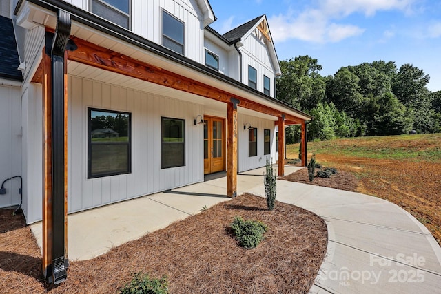 4034 Daugherty Rd, China Grove, NC 28023 - property entrance featuring board and batten siding
