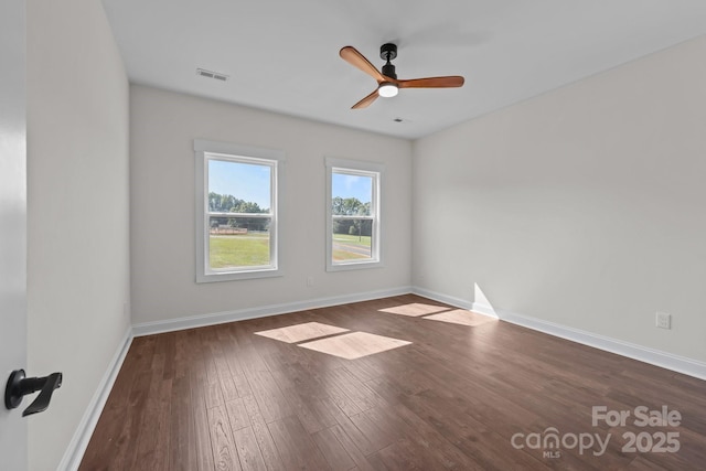 4034 Daugherty Rd, China Grove, NC 28023 - empty room featuring wood finished floors and a ceiling fan