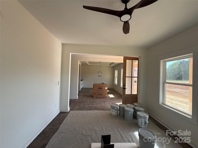 interior space with baseboards