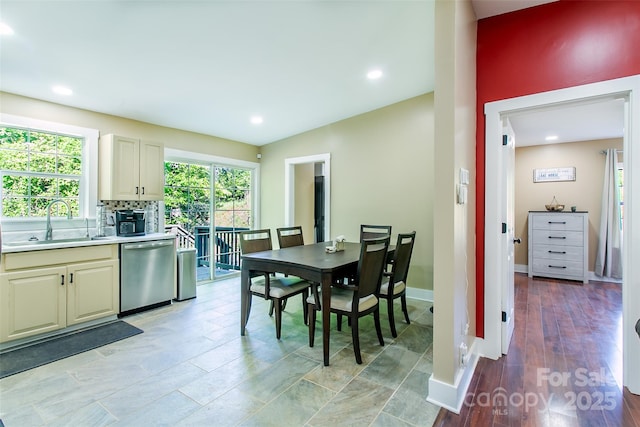 115 Cold Springs Dr, Mill Spring, NC 28756 - dining space with baseboards and recessed lighting