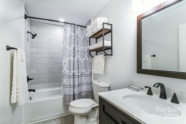 115 Cold Springs Dr, Mill Spring, NC 28756 - full bath featuring toilet, shower / bath combination with curtain, and vanity