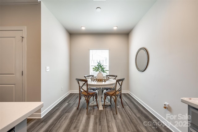 13210 Kenworth Rd, Charlotte, NC 28278 - dining space featuring dark wood-style floors