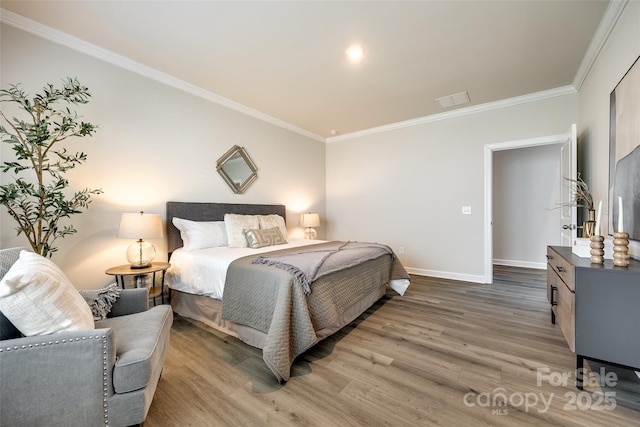 13210 Kenworth Rd, Charlotte, NC 28278 - bedroom with ornamental molding and wood finished floors