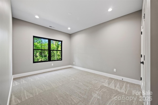 1 Linestowe Dr, Belmont, NC 28012 - carpeted spare room with baseboards, visible vents, and recessed lighting