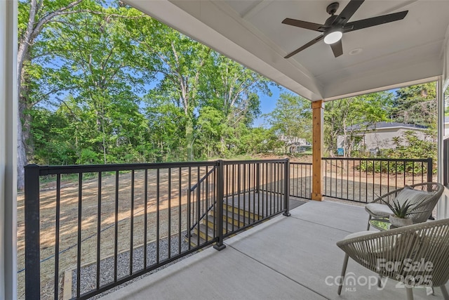1 Linestowe Dr, Belmont, NC 28012 - balcony featuring ceiling fan