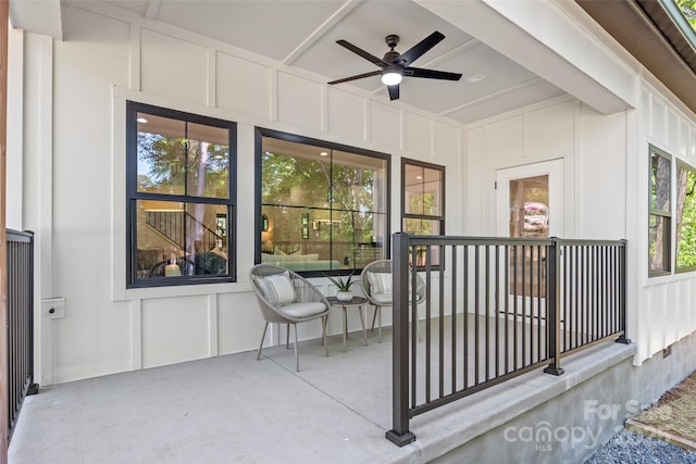 1 Linestowe Dr, Belmont, NC 28012 - sunroom / solarium featuring ceiling fan