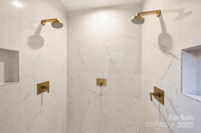 423 N Pine St, Charlotte, NC 28202 - full bathroom featuring a marble finish shower