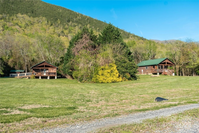 34 Lodge Cabin Ln, Hot Springs, NC 28743 - property view of mountains featuring a forest view