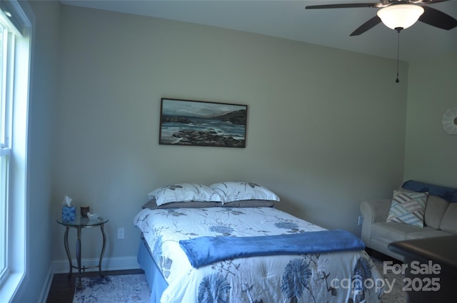5817 Wingate Hill Rd, Denver, NC 28037 - bedroom featuring baseboards and a ceiling fan