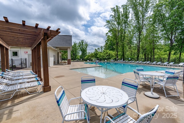 16711 Monocacy Blvd, Huntersville, NC 28078 - pool with fence and a patio area