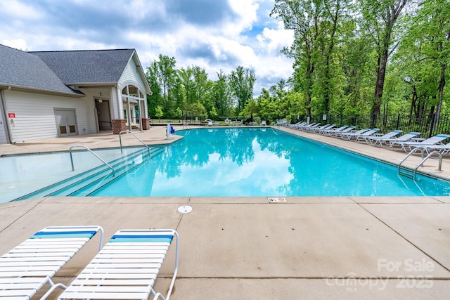 16711 Monocacy Blvd, Huntersville, NC 28078 - pool with fence and a patio area