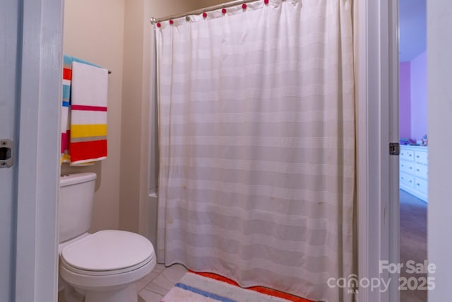 16711 Monocacy Blvd, Huntersville, NC 28078 - bathroom featuring toilet and a shower with curtain