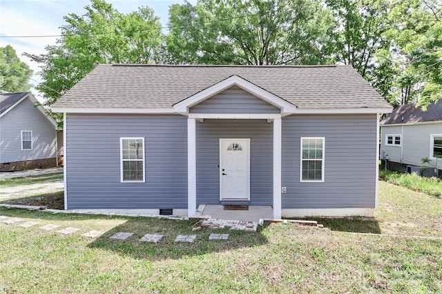 703 S Main St, Landis, NC 28088 - view of front of home featuring a front lawn and a shingled roof