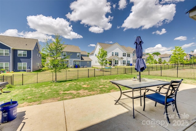 14925 Baldridge Dr, Huntersville, NC 28078 - view of patio featuring a residential view and outdoor dining space