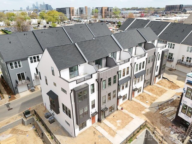 drone / aerial view featuring a view of city