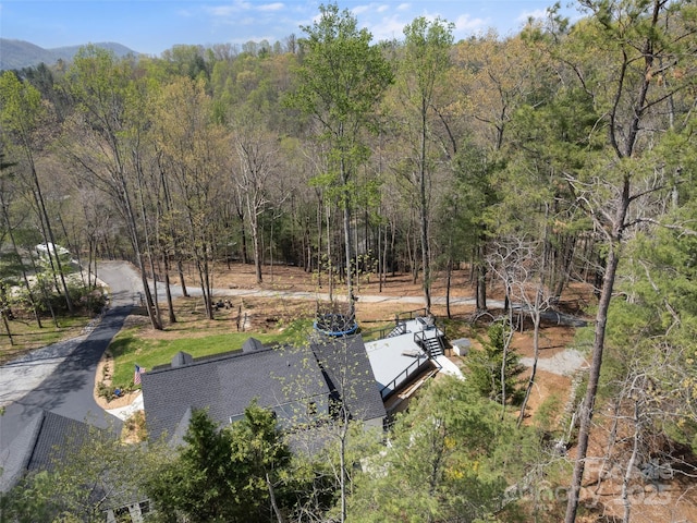 30 Gap Hill Dr, Fletcher, NC 28732 - view from above of property featuring a heavily wooded area