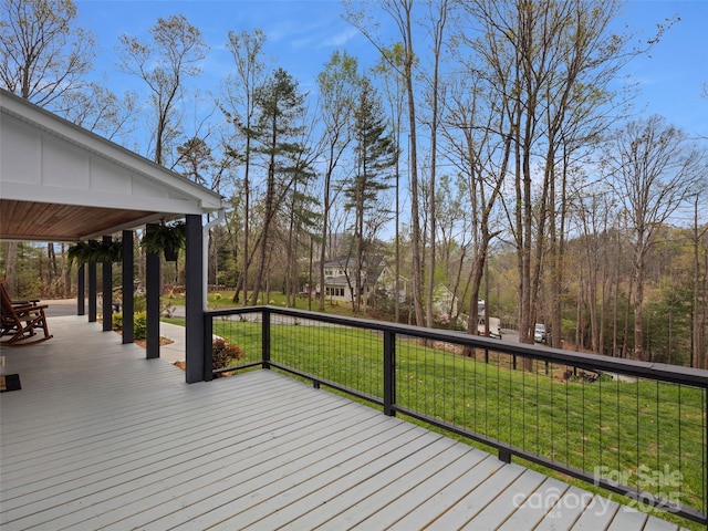 30 Gap Hill Dr, Fletcher, NC 28732 - wooden deck featuring a yard