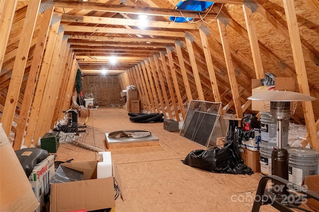 view of attic