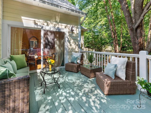80 Ivy Cove Rd, Fairview, NC 28730 - wooden terrace featuring outdoor lounge area