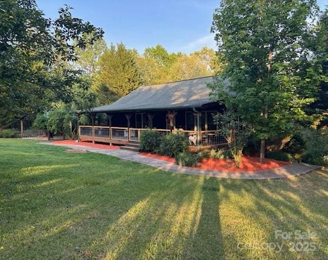 926 Cross Creek Dr, Rutherfordton, NC 28139 - rear view of house featuring a yard and a porch