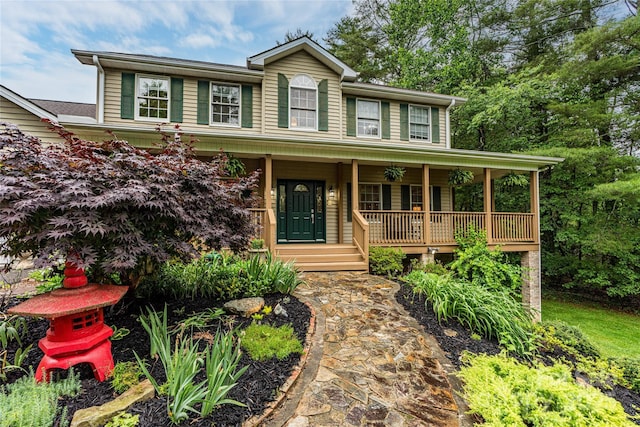 148 Broyles Rd, Hendersonville, NC 28791 - view of front of home featuring covered porch