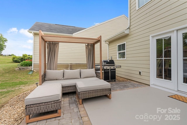 176 Jennymarie Rd, Mooresville, NC 28115 - view of patio / terrace featuring an outdoor hangout area and grilling area