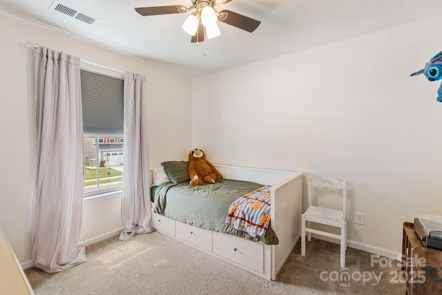 176 Jennymarie Rd, Mooresville, NC 28115 - bedroom featuring carpet flooring, baseboards, and ceiling fan