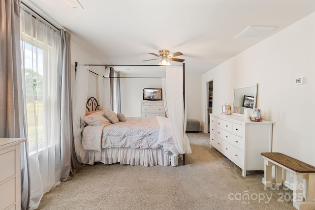 176 Jennymarie Rd, Mooresville, NC 28115 - bedroom featuring light carpet and ceiling fan