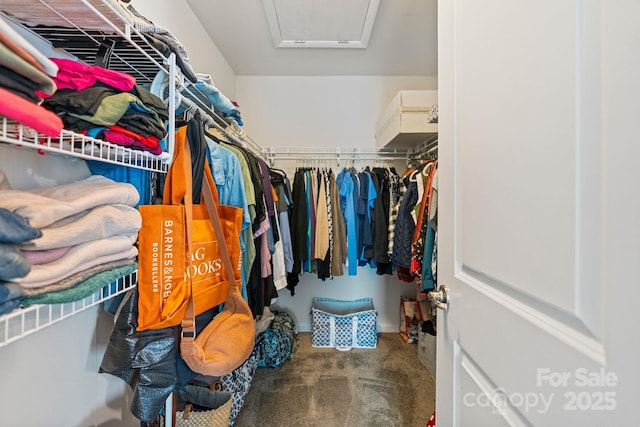 176 Jennymarie Rd, Mooresville, NC 28115 - spacious closet with attic access and carpet flooring