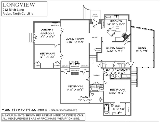 242 Birch Ln, Arden, NC 28704 - plan