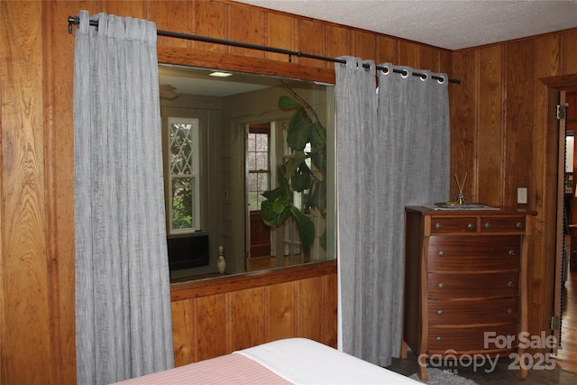 242 Birch Ln, Arden, NC 28704 - bedroom with wooden walls