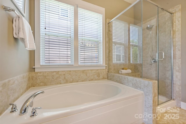 505 Chamberlain Ct, Mcadenville, NC 28101 - full bath featuring a garden tub and a stall shower