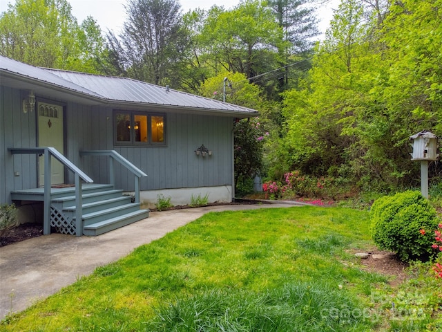 362 Cowan Valley Ests, Sylva, NC 28779 - exterior space with a lawn and metal roof