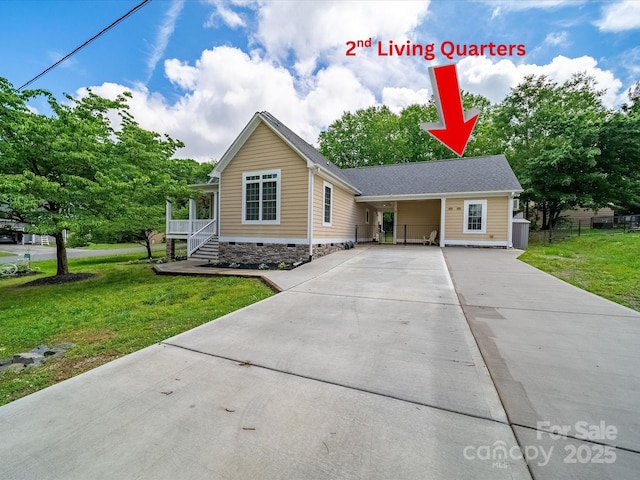 206 Montclair Dr, Locust, NC 28097 - view of front of house with driveway