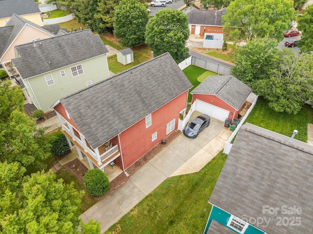 1508 Peaceful Way Dr, Charlotte, NC 28206 - aerial view of residential area