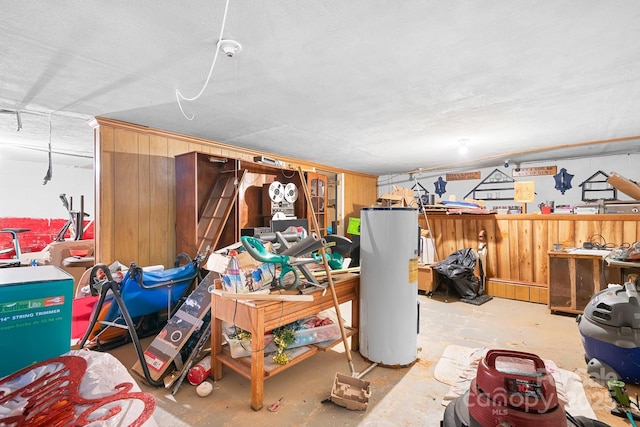 3265 W Innes St, Salisbury, NC 28144 - basement featuring water heater and a workshop area