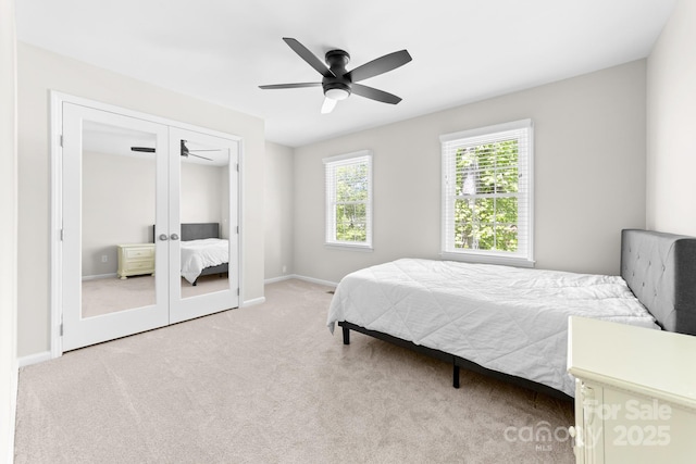 14812 Stonegreen Ln, Huntersville, NC 28078 - bedroom featuring baseboards, carpet flooring, a closet, and ceiling fan