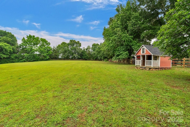 1607 Old Lawyers Rd, Marshville, NC 28103 - view of yard with an outbuilding and view of scattered trees