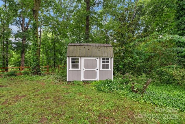 1607 Old Lawyers Rd, Marshville, NC 28103 - view of shed featuring a fenced backyard