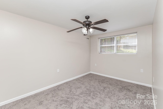 221 Belton Ave, Mount Holly, NC 28120 - carpeted empty room featuring a ceiling fan and baseboards