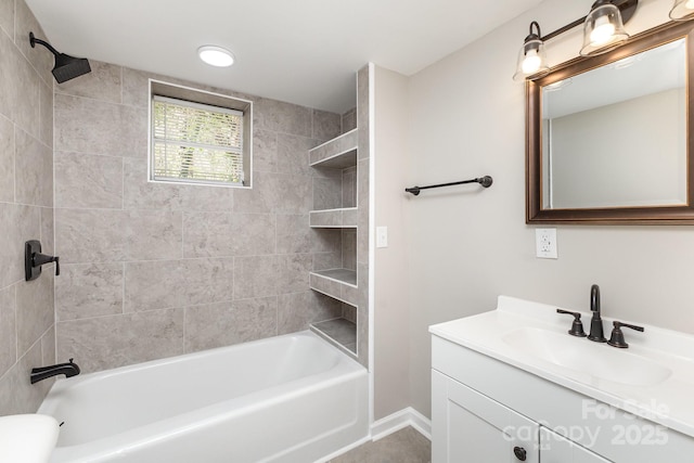 221 Belton Ave, Mount Holly, NC 28120 - full bathroom with vanity and shower / bath combination