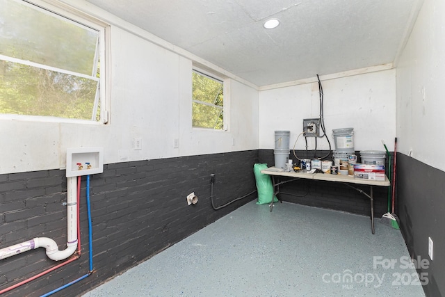 221 Belton Ave, Mount Holly, NC 28120 - office area with speckle patterned floor and recessed lighting