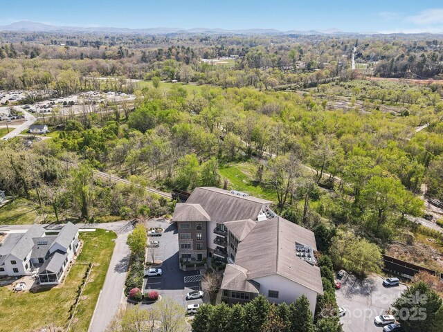 350 E Allen St Unit 201, Hendersonville, NC 28792 - drone / aerial view of a heavily wooded area