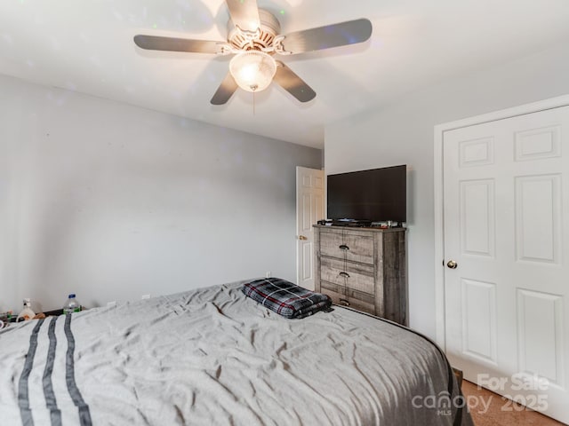 11719 Withers Mill Dr, Charlotte, NC 28278 - bedroom with ceiling fan