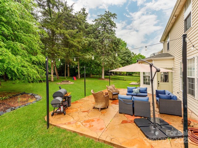 11719 Withers Mill Dr, Charlotte, NC 28278 - view of patio / terrace featuring outdoor lounge area