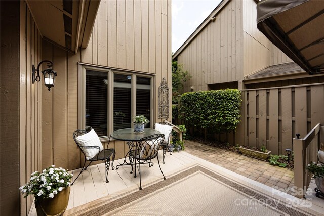 5128 Dunes Ct, Charlotte, NC 28226 - view of patio with outdoor dining area