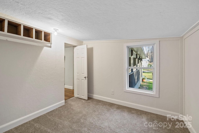 456 Newtown Rd, Rosman, NC 28772 - interior space with baseboards, carpet flooring, and a textured ceiling